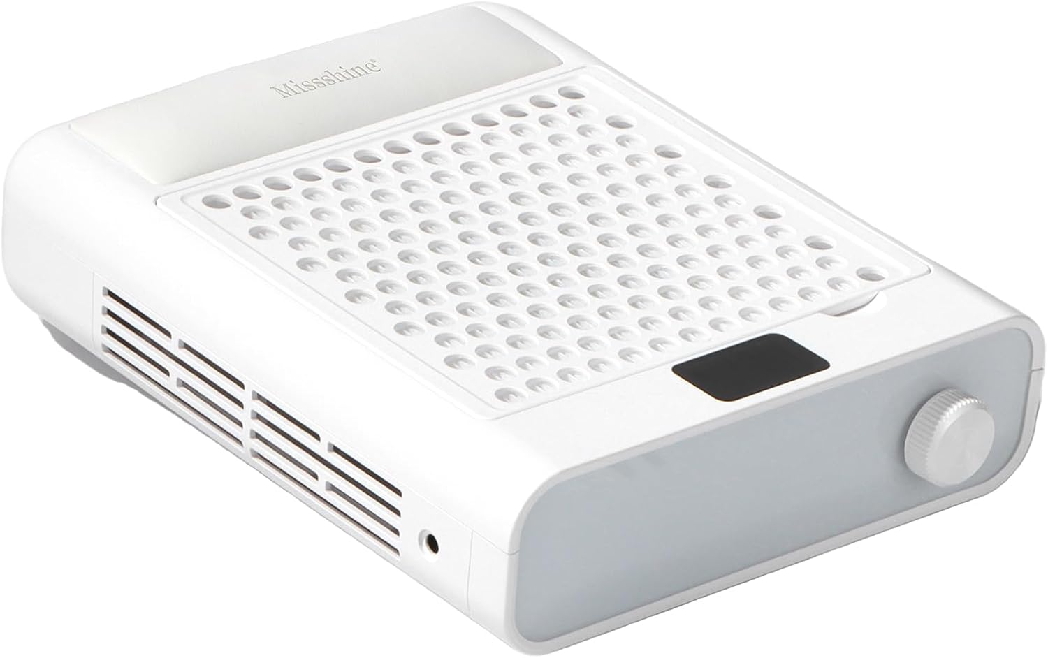 Missshine Nail Dust Collector with Arm Support – Quiet Suction, 5-Speed Adjustable Vacuum with Flexible Stand for Professional Nail Art