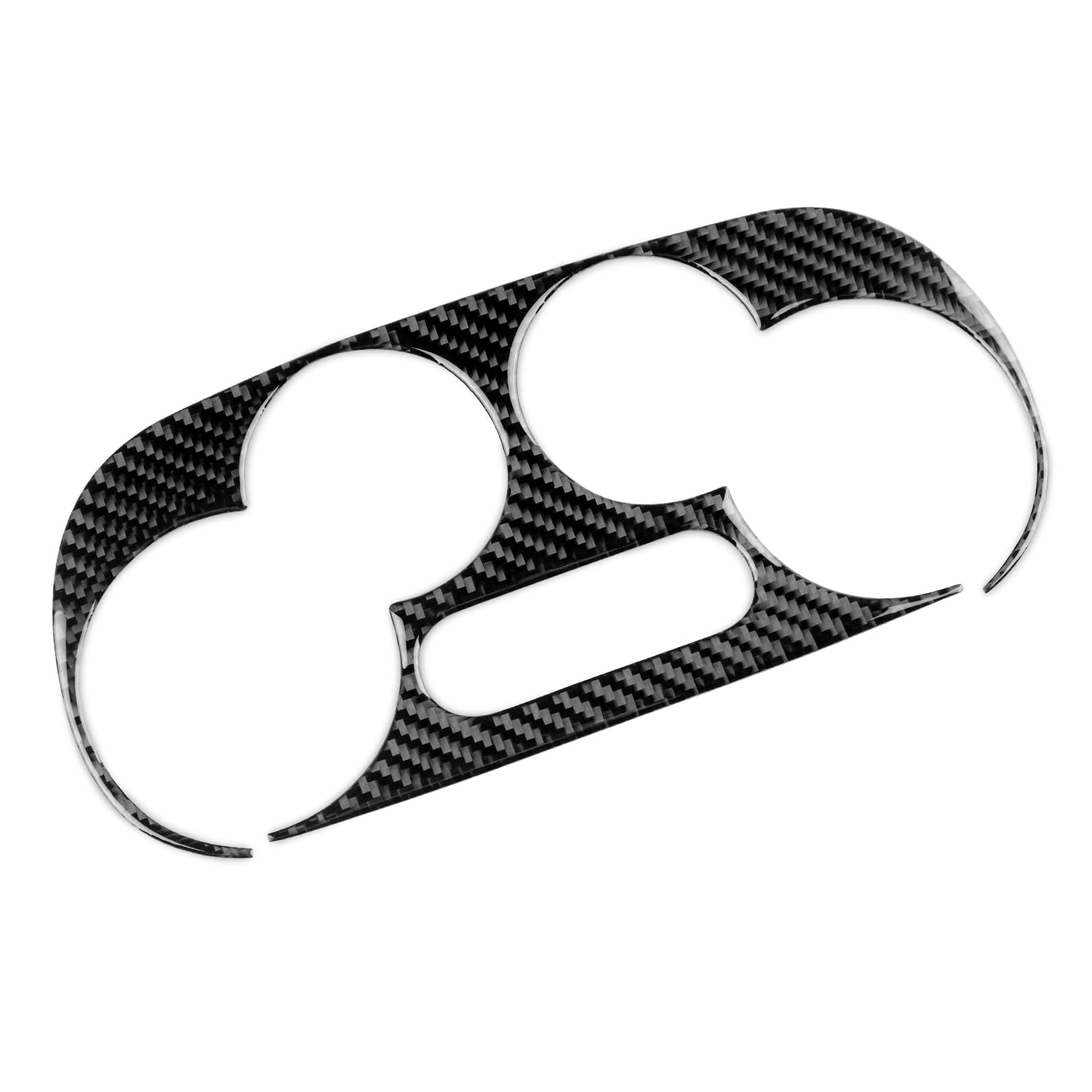 KUNGKIC Per Fiat 500 2008-2023 Abarth 595 2012-2023 Car Central Control AC Panel Pannello di controllo in fibra di carbonio Sticker Decorativi Accessori interni regalo, Nero, stile A