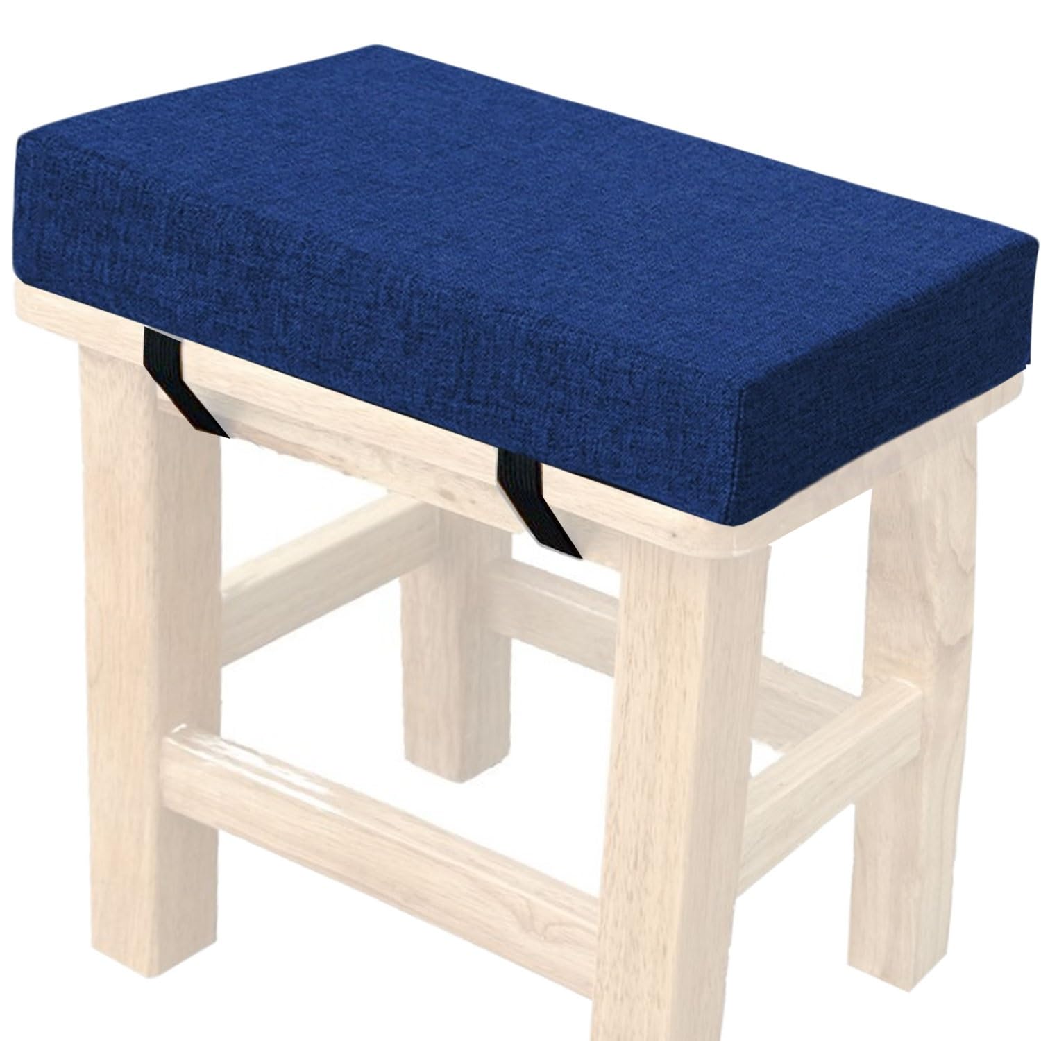 Hkjgnh @12 Memory Foam Square Seat Cushion3/5/8Cm Thick,35/40/45/50Cm Rectangular Stool Cushion,Anti - Slip, Seat Cushion Seat Pads Dining Chairs With Removable Cover For Kitchen Bar Chairs(,30X30x8cm)