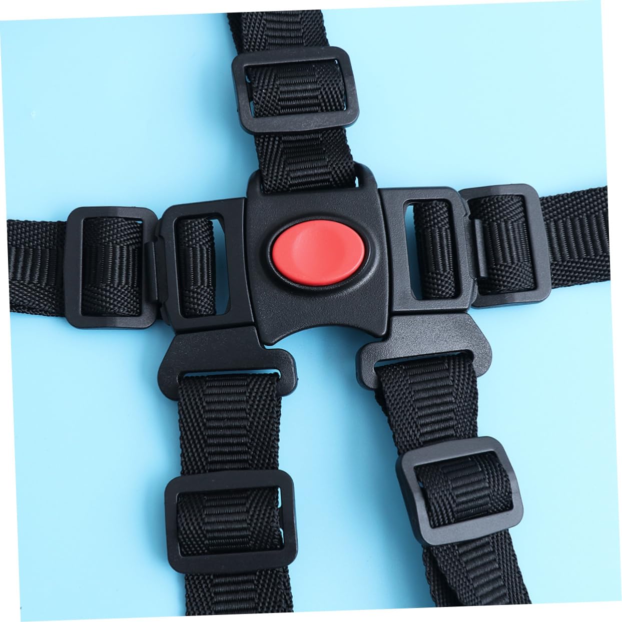 SHOWERORO 3pcs Point Safety Harness Belt Adjustable for Boys and Girls Stroller High Chair Pram Construction Comfortable for Toddlers