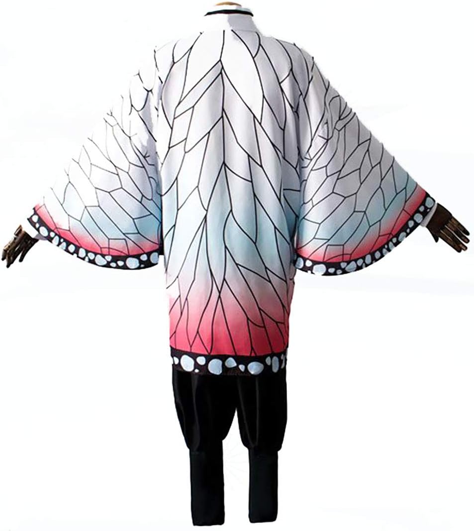 Anime Womens Cosplay Costumes Kochou Suit Full Set Halloween Party Outfit with Wig