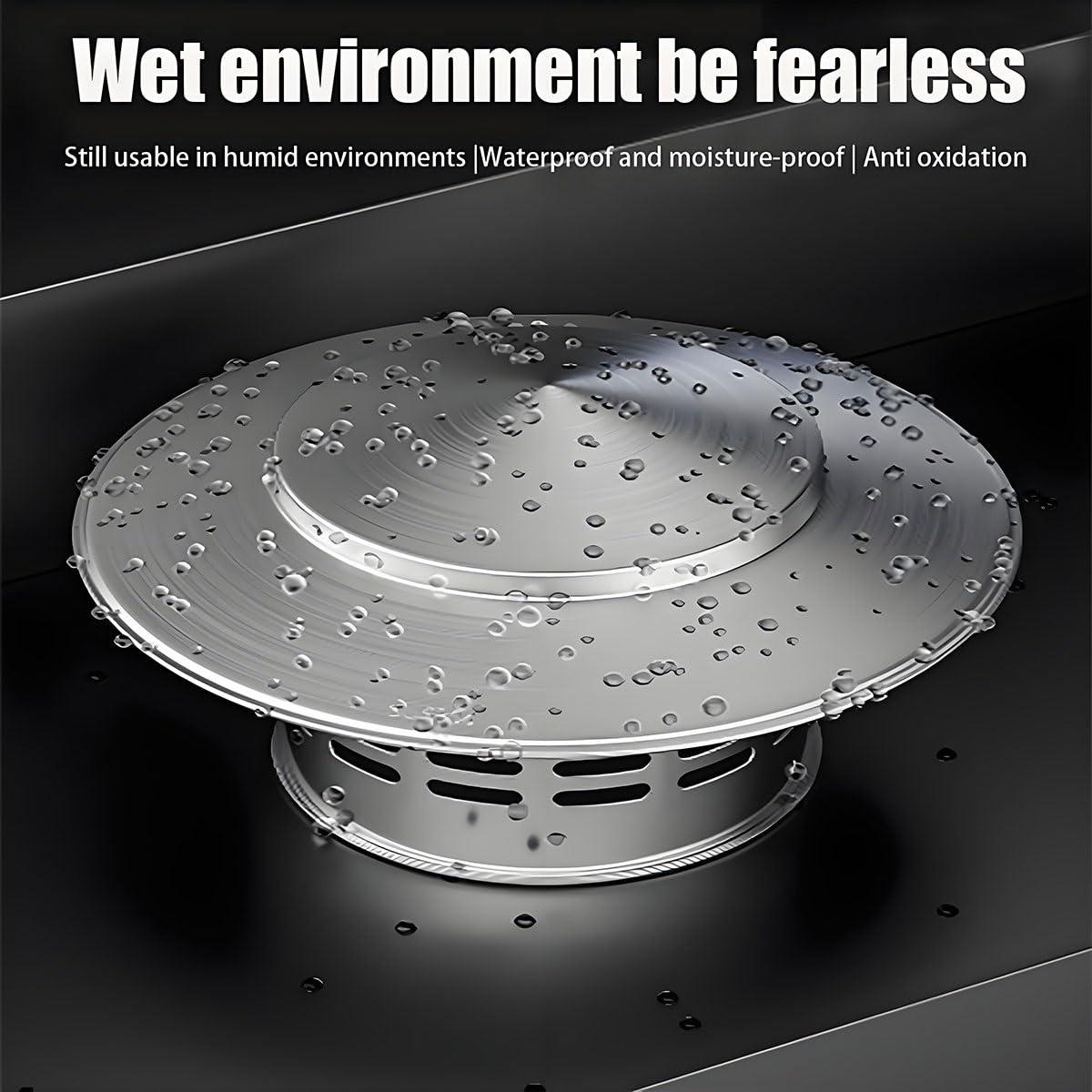 Capa de Chimenea de Acero Inoxidable Capas de Chimenea de Metal Capucha de Ventilación Montada En El Techo Techos Redondos Ventesta Para El Tubo de Estufa Exterior(200mm (7.87in))