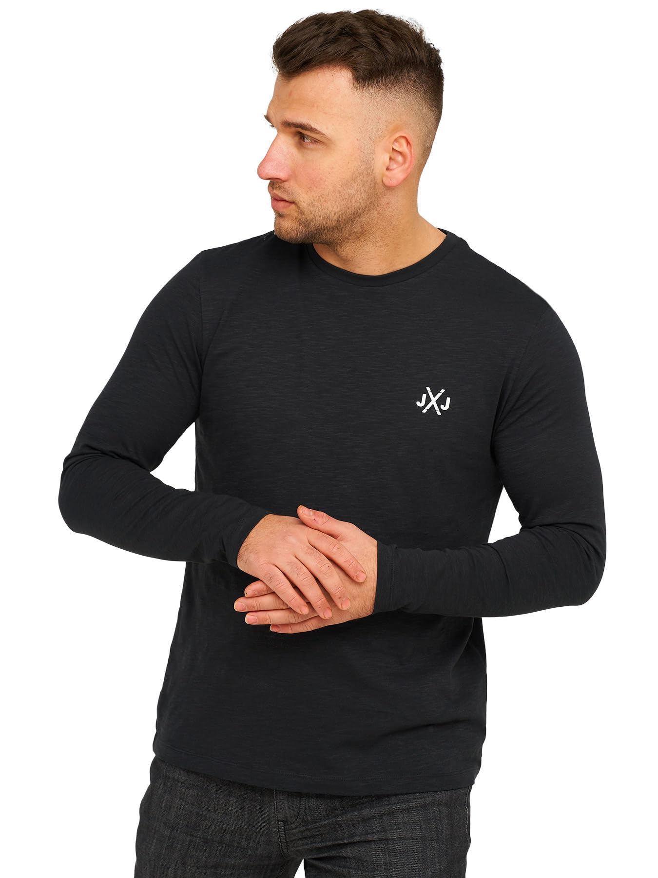 JACK & JONES Infinity Herren Langarmshirt Rise Infinity O-Neck T-Shirt