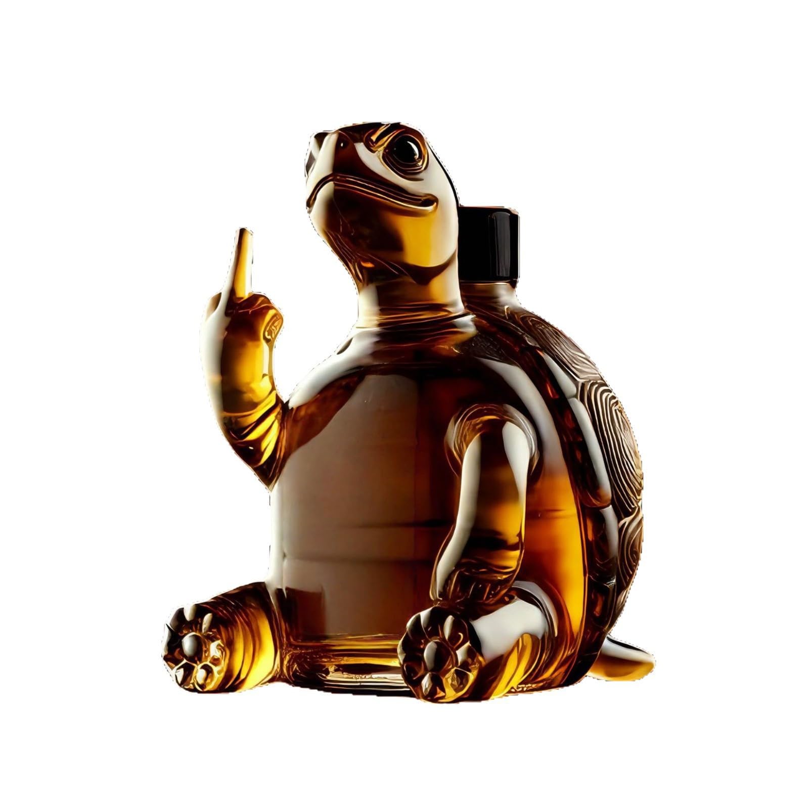 Decanter per whisky in forma di animale, 350 ml, bottiglia di vino in vetro per la conservazione e il servizio, decanter decorativo creativo per liquori per casa, bar e cene (una bottiglia)