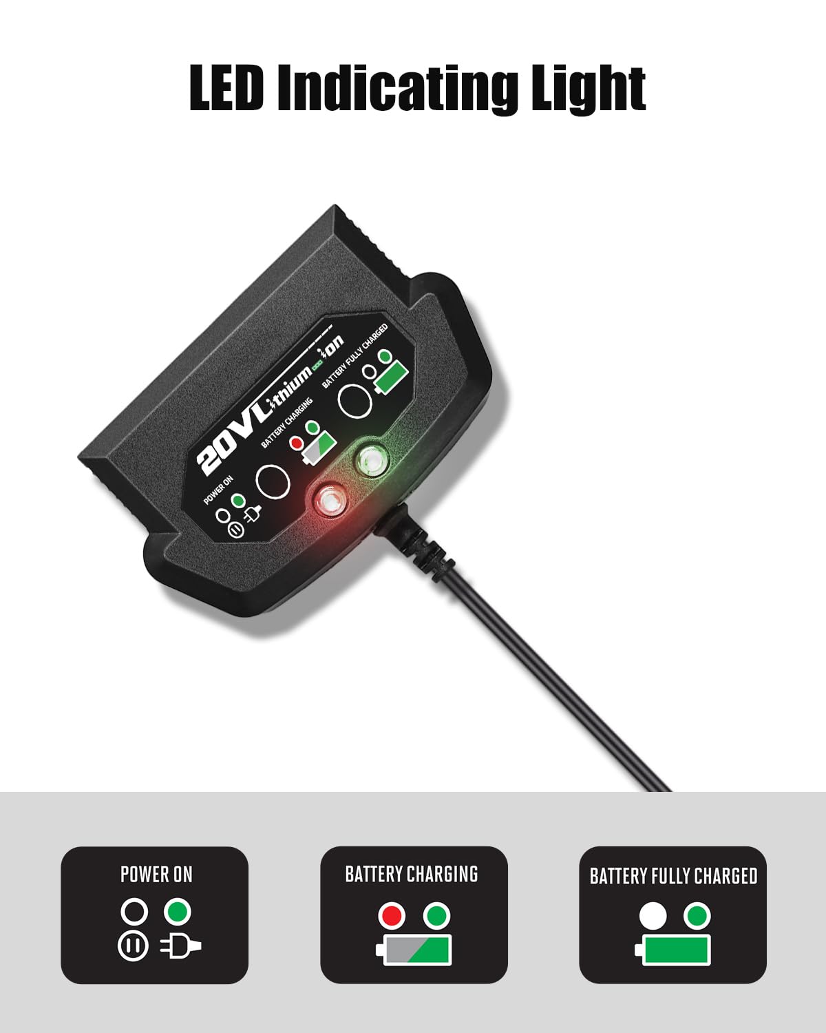 WORKSITE Replacement Charger for WORKSITE 2-Ah Battery