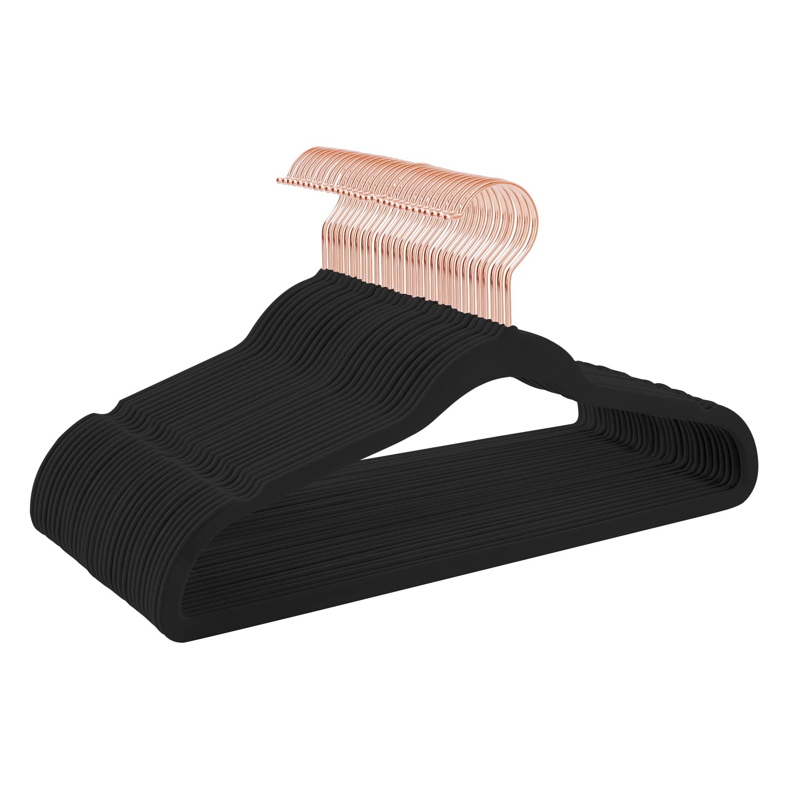 Buy TIMMY Hangers Black Velvet Hangers Suit Hangers (50Pack) Ultra