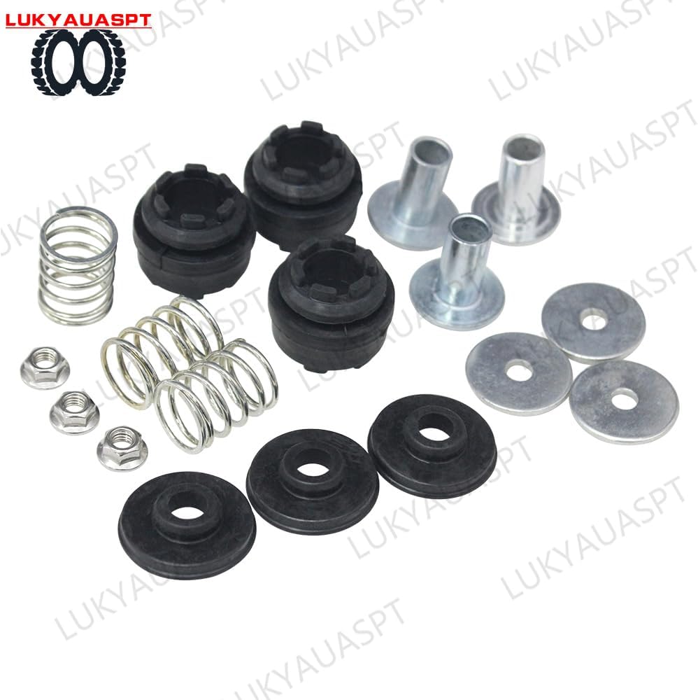 18PCS Air Suspension Compressor Pump Bracket Mount Kits For Mercedes W166 W164 W220 W221 W211 W251 A1643200004 1643200204 2213200704 2213201604 2513201204 2513202104 1663200104 A1663200204