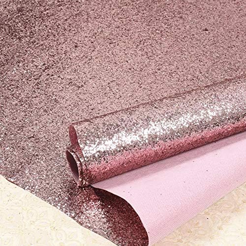 DHHOUSE Rose Gold Chunky Glitter Wallpaper, Self Adhesive Glitter Wallpaper for Walls, 44 x 500 cm - Image 3
