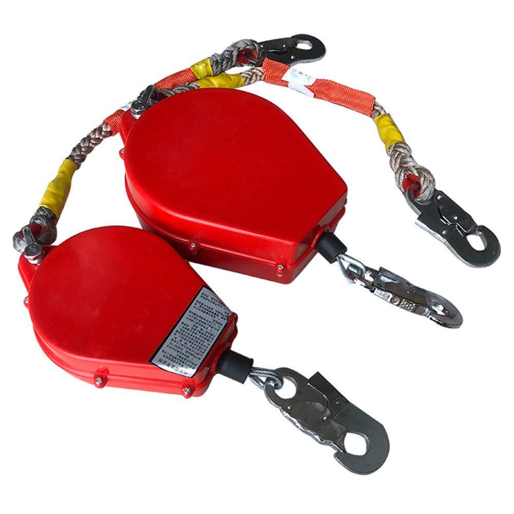 Cordino Doppio Portwest Con Ammortizzatore - 140 Kg Carico, 180 Cm, Nero/Arancione | Per Lavori In Altezza