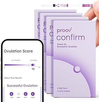 Proov PdG - Progesterone Metabolite – Test | Only FDA-Cleared Test to Confirm Ovulation Quality at Home | 4 Cycle Pack | Works Great with Ovulation Tests | 20 PdG Test Strips