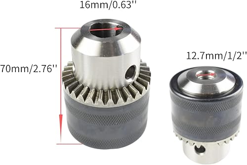 Miniatura 4 de CHANCS 12-20UNF Llave de portabrocas de cambio rápido, adaptador de taladro convertidor, accesorios de taladro con adaptador cuadrado de enchufe de