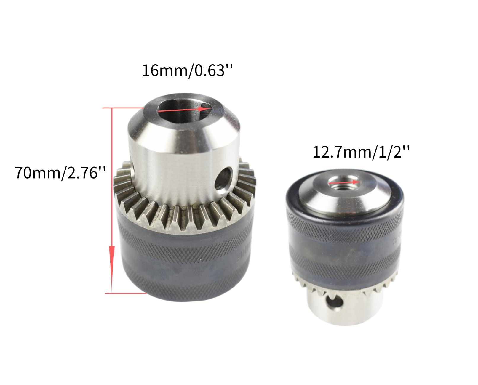 CHANCS 1/2-20UNF Portabrocas 3.0mm-16mm Accesorios para Taladrar con Martillo Eléctrico SDS de Vástago Redondo