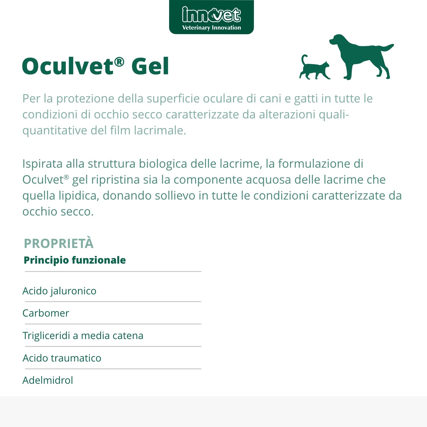 Oculvet Augenpflege für Hunde & Katze, 10 ml Gel zur Reinigung & Pflege