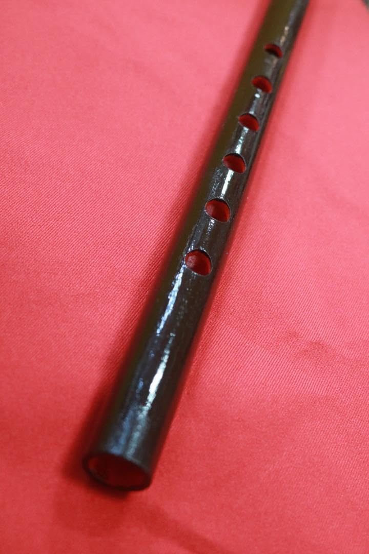 沖縄県産　琉球横笛　竹製（D調）音の高さになります。手工品　新品未使用 沖縄県産 琉球横笛 竹製 C調 基本の音の高さに