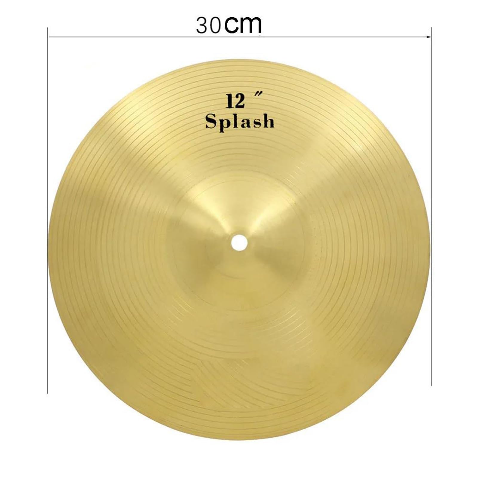Profesjonalna Talerz 8 12 14 16 Calowy Bęben Mosiężne Talerze Perkusja Splash Crash Hi Hat Akcesoria Narzędziowe Dla Początkujących(12 Inch)