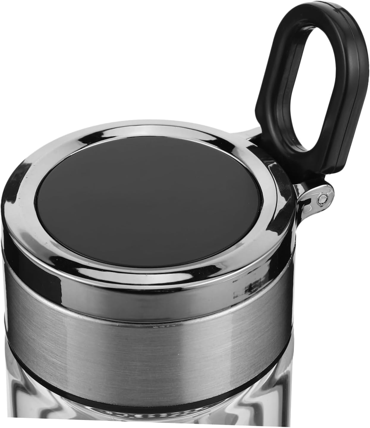 VALICLUD Glass Tea Tumbler Insulated Double-layer Tea Infuser Cup Handle for Home Office Travel