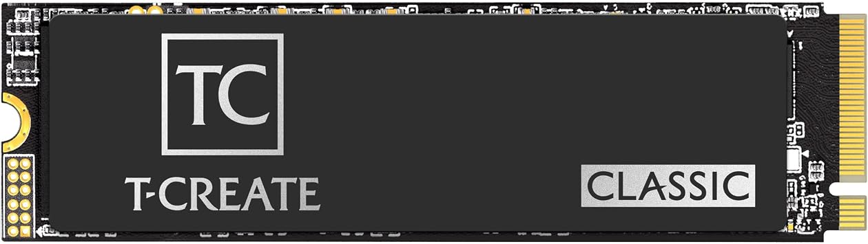 TEAMGROUP T-Create Classic C47 2TB PCIe 2280 NVMe Internal SSD, Read up to 7,400MB/s Design for Creators Gen4x4 Solid State Drive, Terabyte Written 1,500TBW - TM8FFC002T0C129