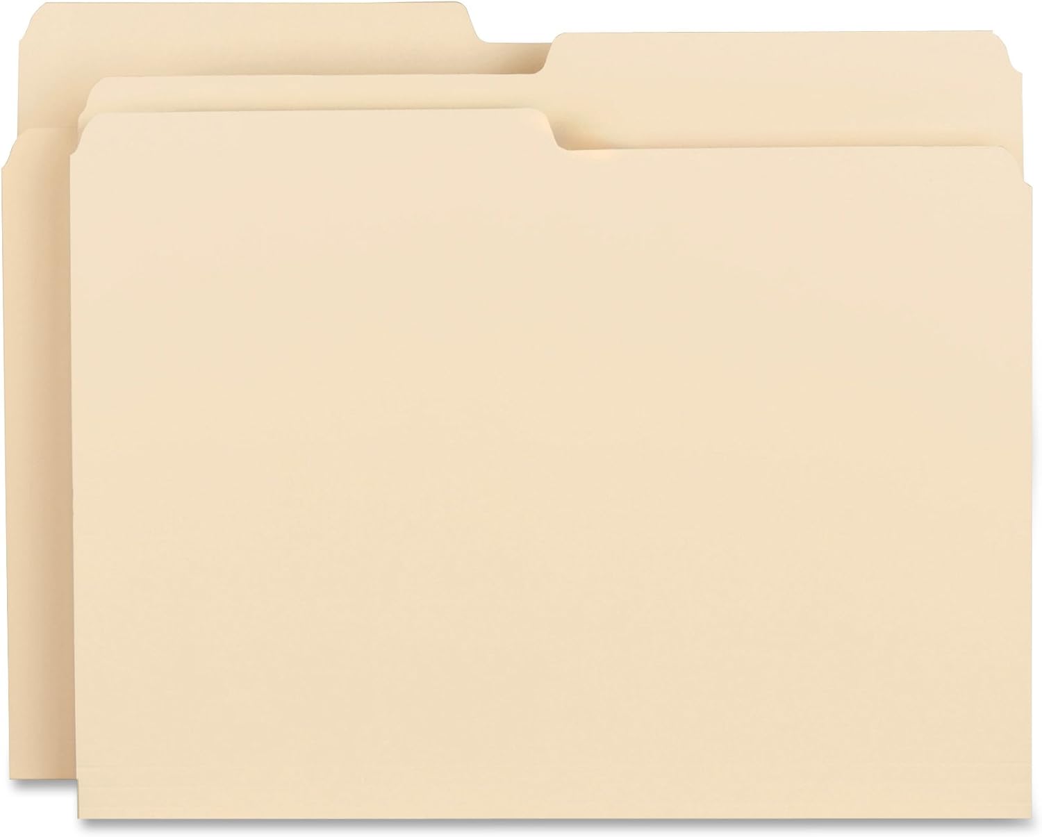 Business Source 1/2 Cut Top Tab File Folders Box of 100 Manila
