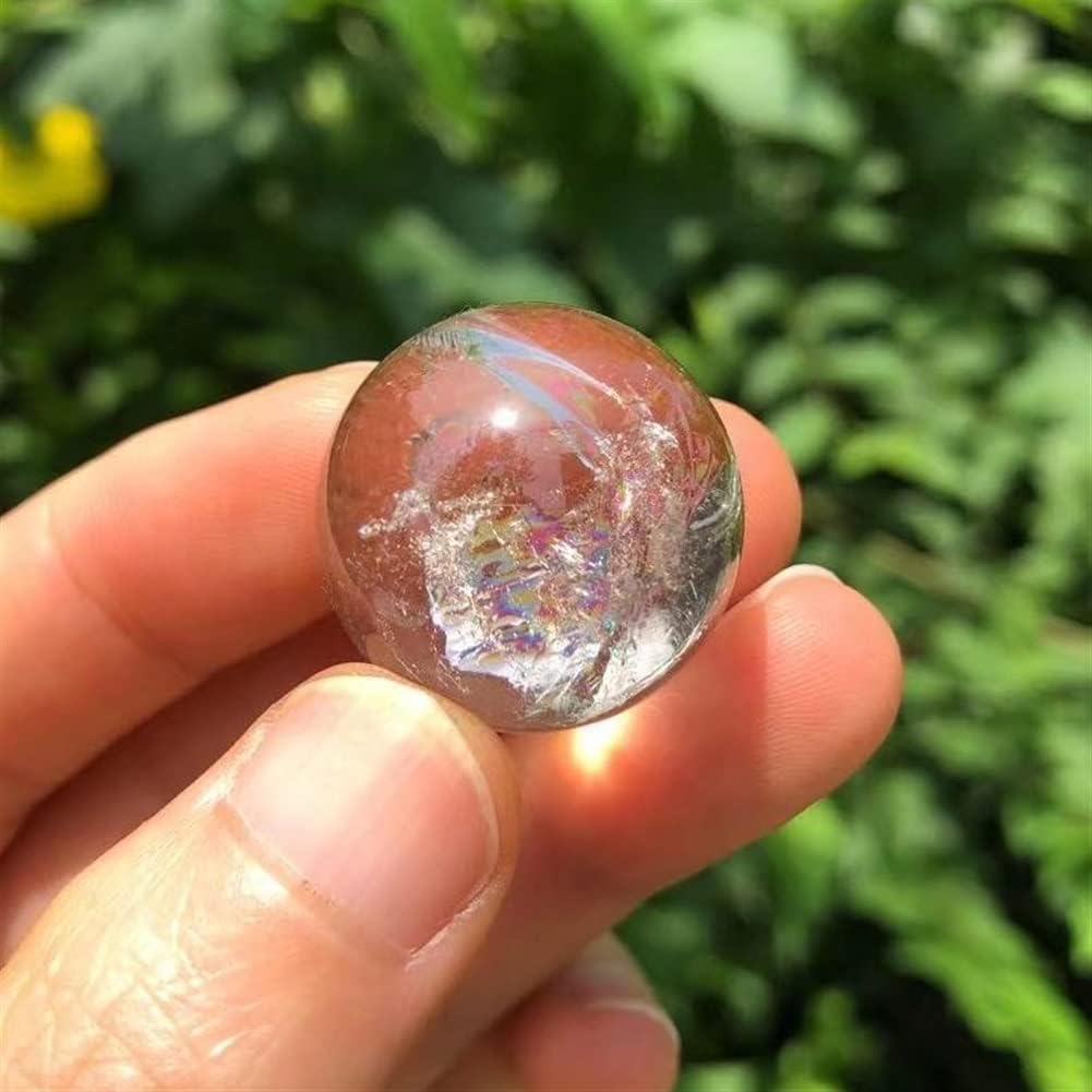 22-30mm Natural Clear Crystal Ball Stone Garden Decoration Suitable for Furniture Decoration Ornaments (Size : 2pcs)