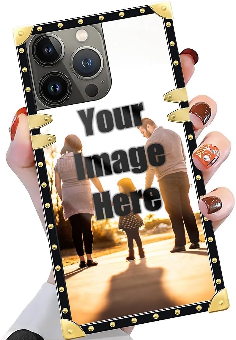 Yuning419Customiz Picture Phone case Compatible with iPhone 16 Pro Max,Photo DIY iPhone Cases for Girls,Decoration Soft TPU Shockproof Protective Hard PC Back for iPhone 16 Pro Max 6.9 inch