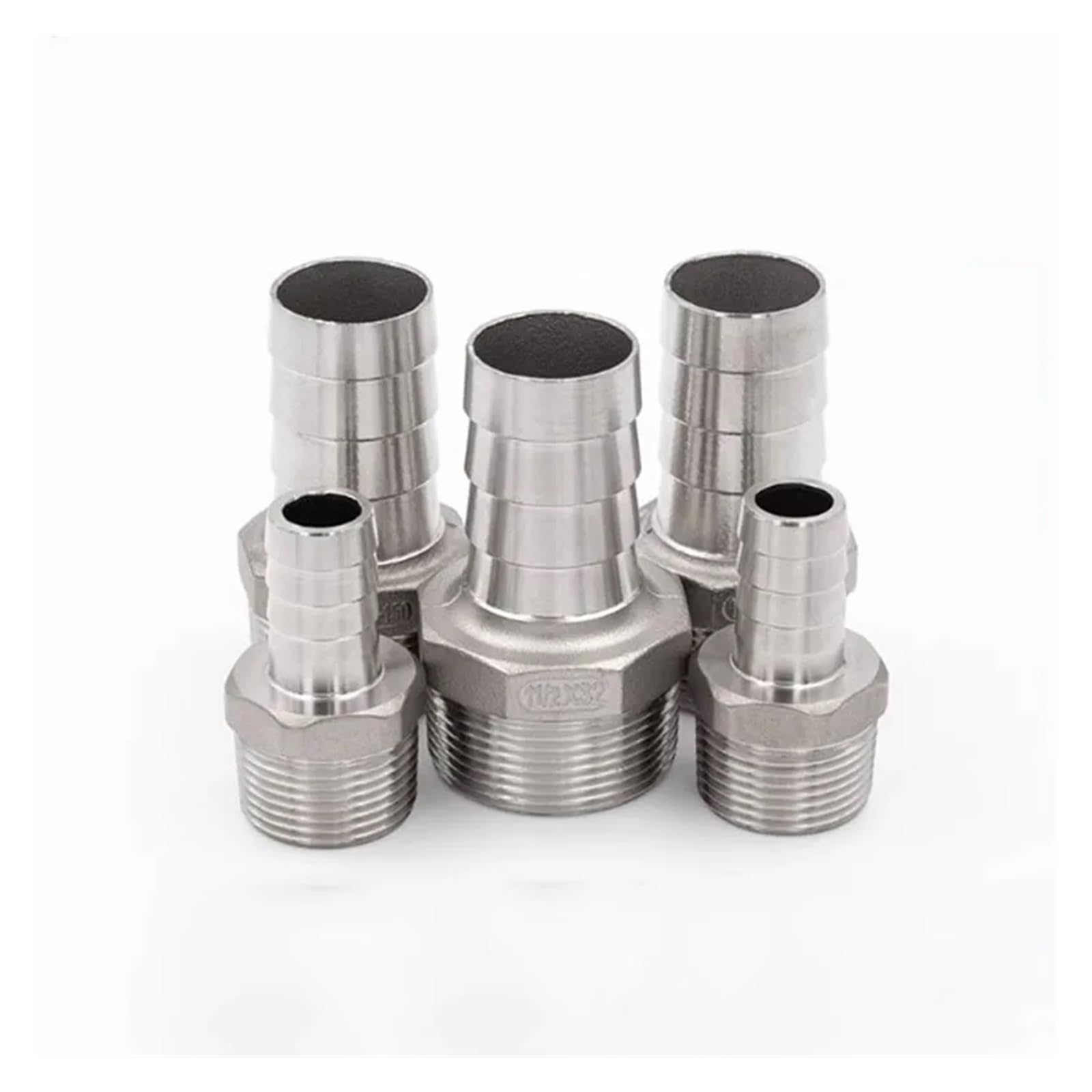 GUYTRM 6 mm 8 10 12 13 14 15 16 18 19 Króciec do węża x 1/8" 1/4" 3/8" 1/2" = gwint zewnętrzny, 304, złączka rur ze stali nierdzewnej lingli(65mm,2-1/2")