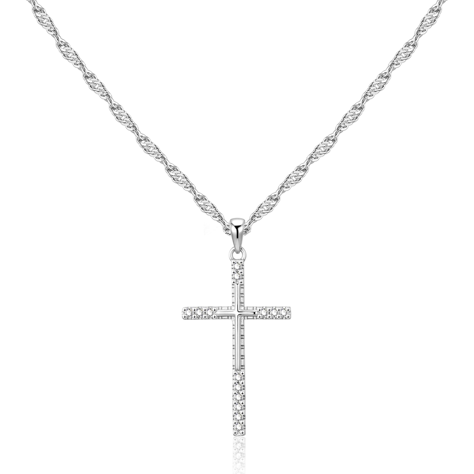 ALEXCRAFT Collanina Argento 925 Donna con Ciondolo Cuore Collana