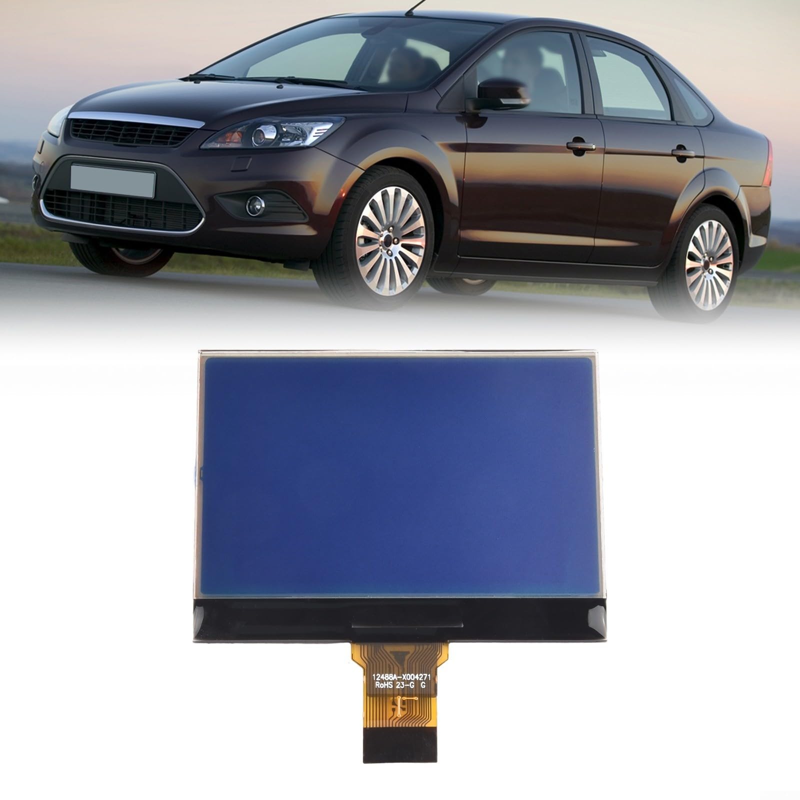 1 pantalla LCD LCD para panel de instrumentos Ford Focus, Plug and Play, ajuste directo, fácil instalación