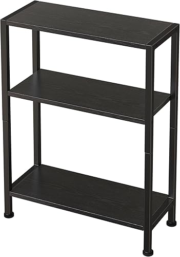 Miniatura 9 de Mesa auxiliar de 3 niveles, mesa auxiliar pequeña, mesa auxiliar de sofá para espacios estrechos, mesa auxiliar delgada, mesita de noche, mesita de