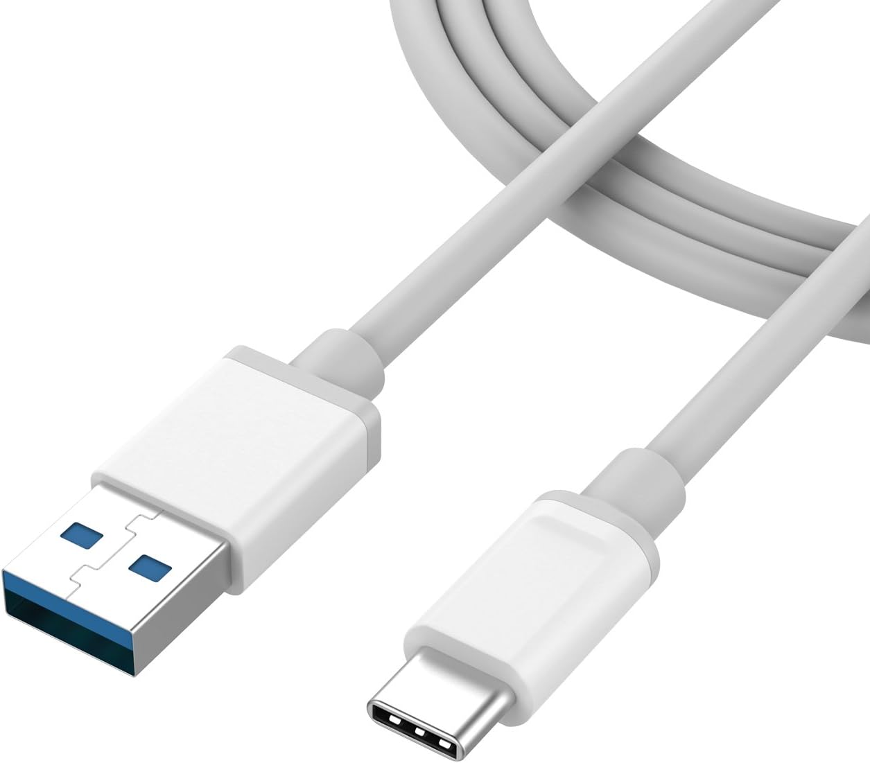 USB Type C Cable, USB C to USB 3.0 Cable,USB C to USB A Cable Compatible with Galaxy S8/S8+/MacBook/Nintendo Switch/Sony XZ/LG V20 G5 G6/HTC 10/Xiaomi 5 and More (Gray)