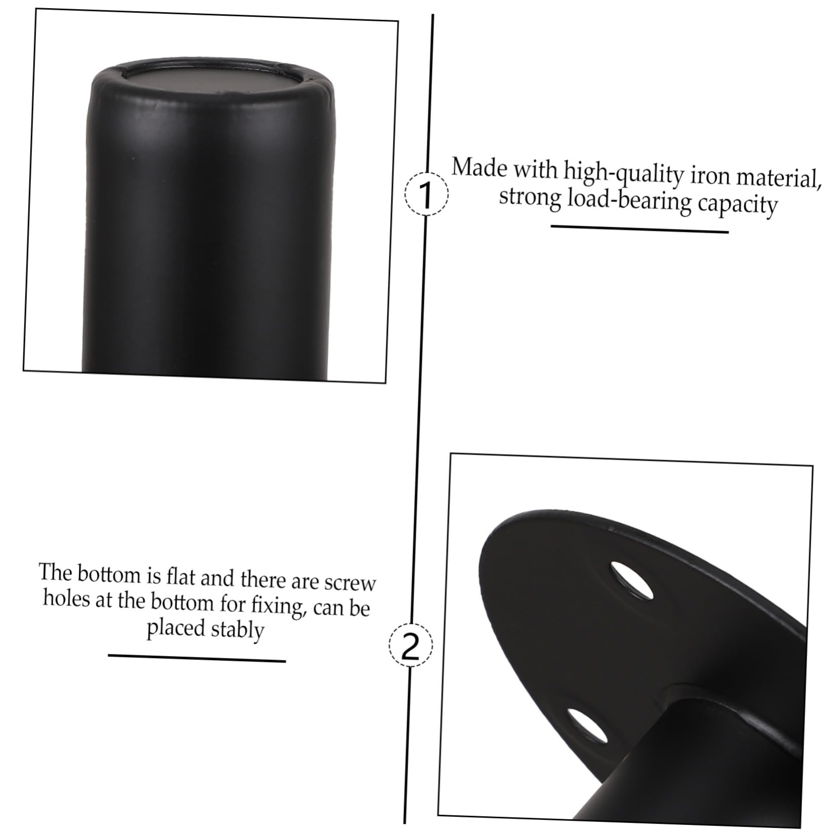 Lot De 2 Supports De Remplacement pour Haut-parleurs Support en Fer Robuste Trous De Vis À Fond Plat Facile À Installer pour Haut-parleurs