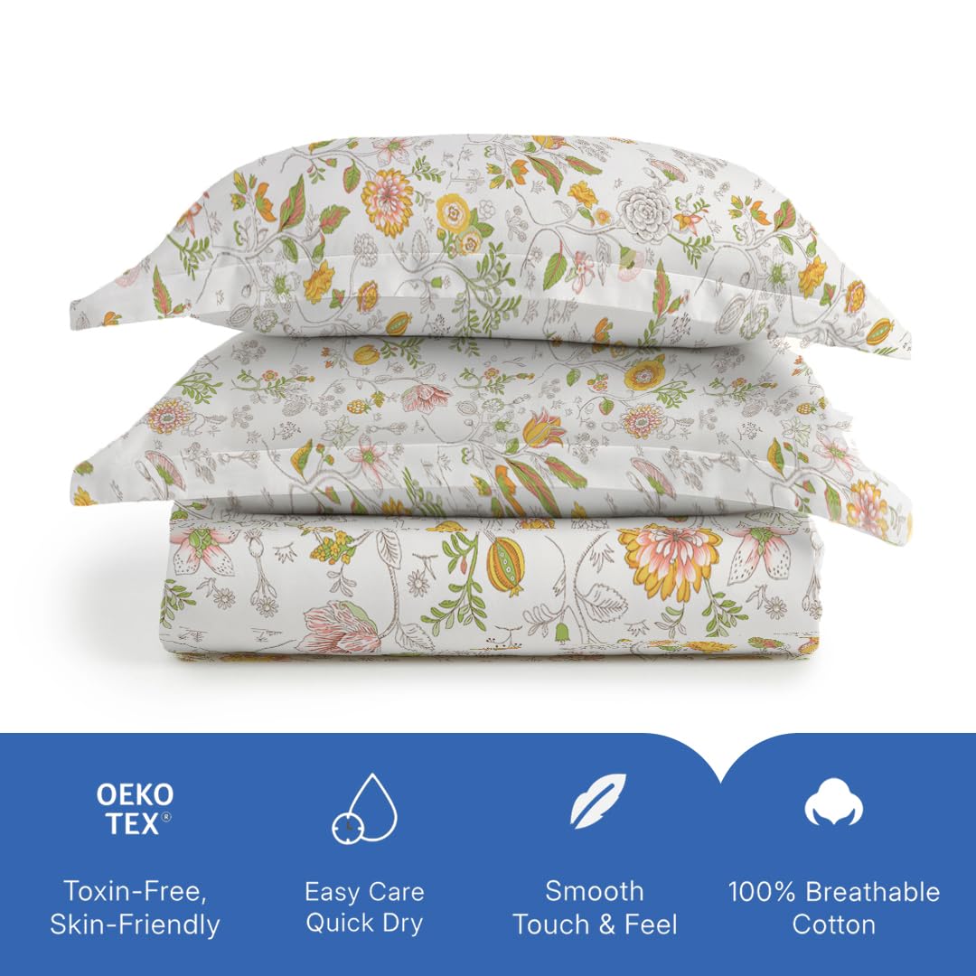 Bello Cotton Queen Bedsheet - Soft & Breathable -5