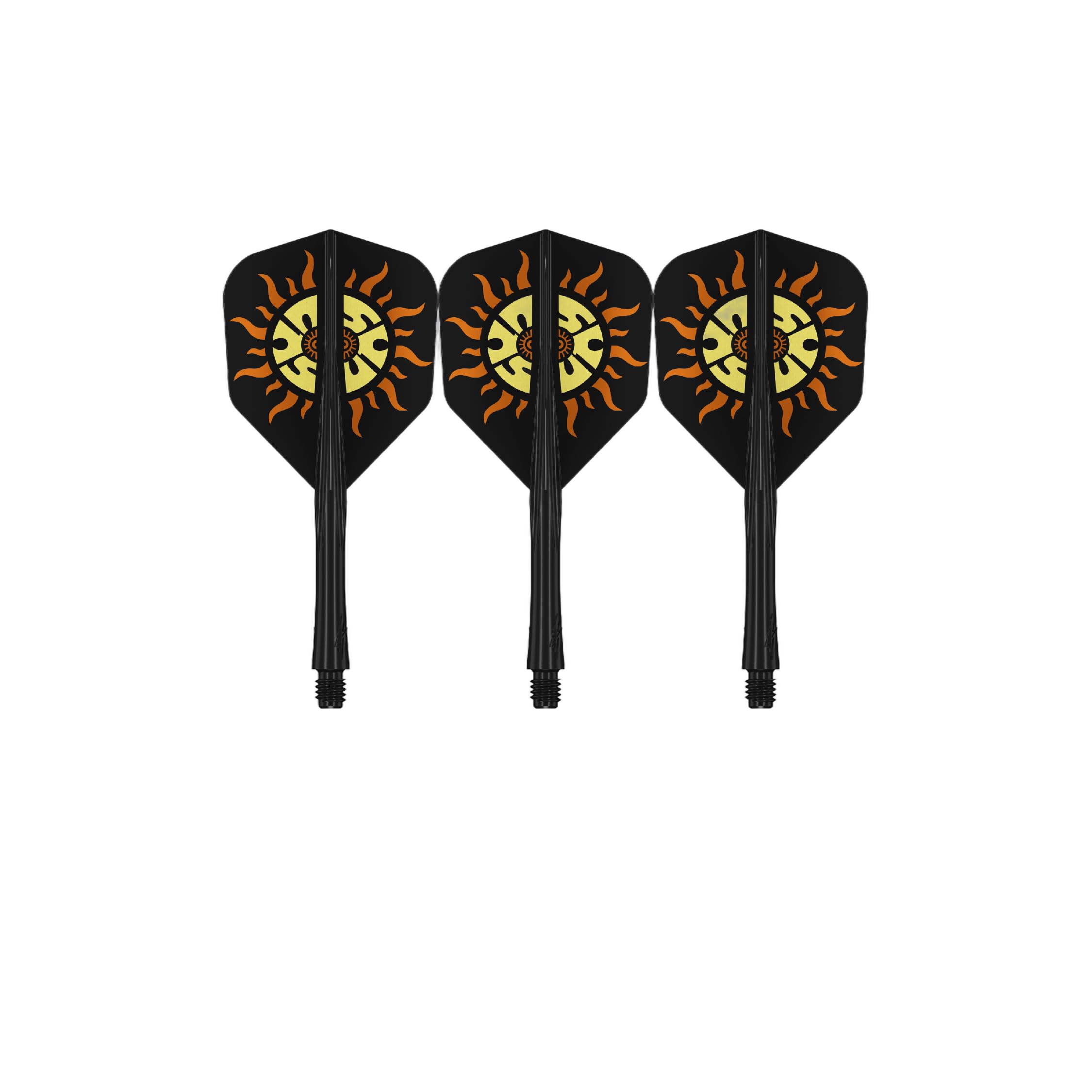 Caliburn SUP Integrated Dart Flights & Shafts No.6 Multiple Designs. (Sun, Tweenie)