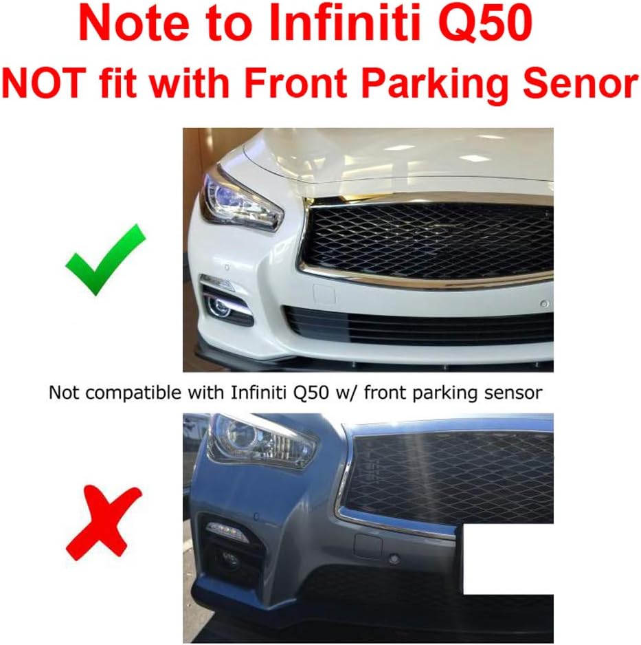 GTP Front Bumper Tow Hook License Plate Mounting Bracket Holder Relocator Compatible with Nissan 370Z Z34 GTR R35 Sentra Juke, G37 2dr Coupe / Q60 / Q50 (fit Without Front Parking Sensor ONLY)