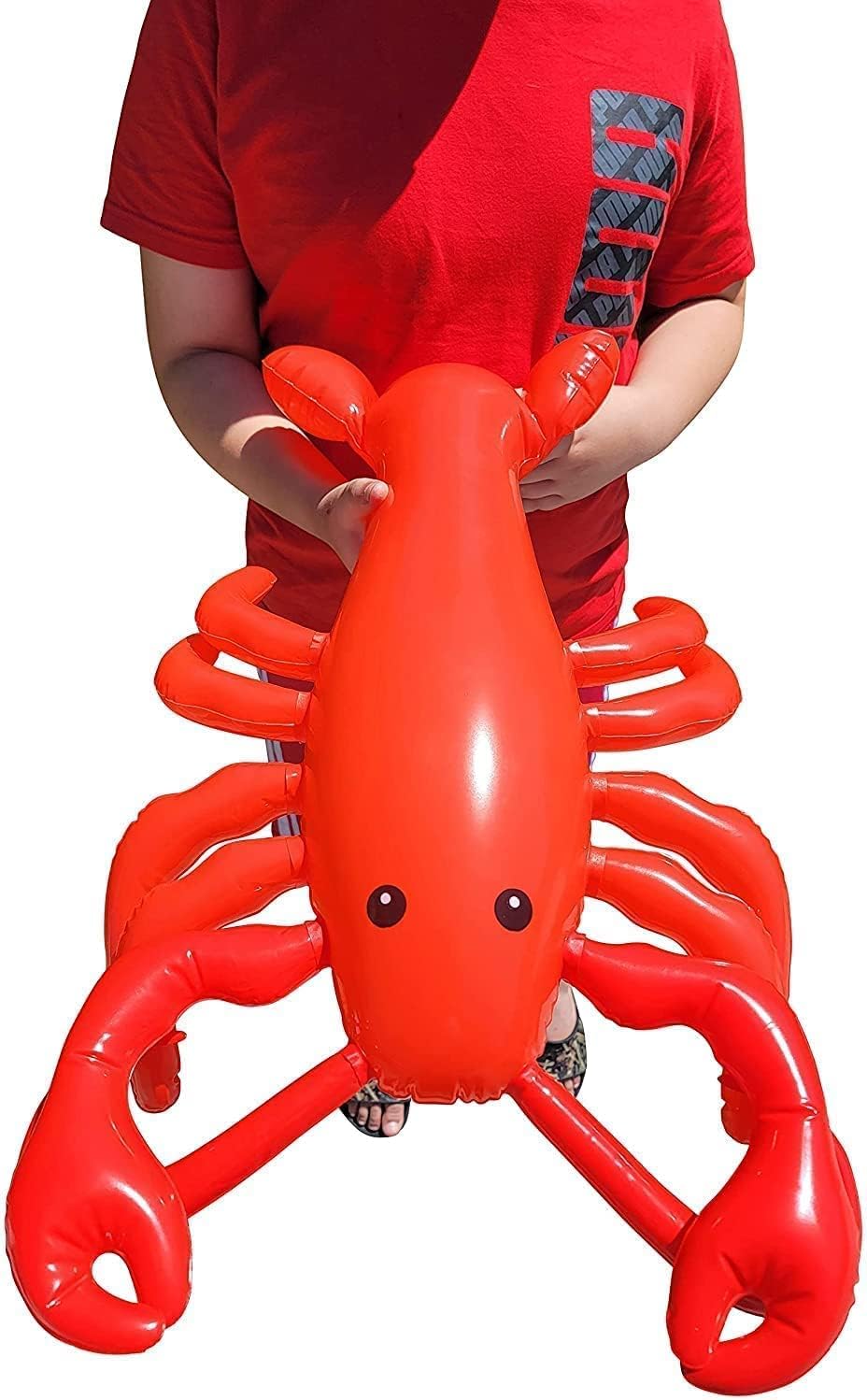 Large 20" RED Blow-up Inflatable Lobster Pool Toy Luau Nautical Clam Bake Beach Hawaii Key West Theme Party Decoration