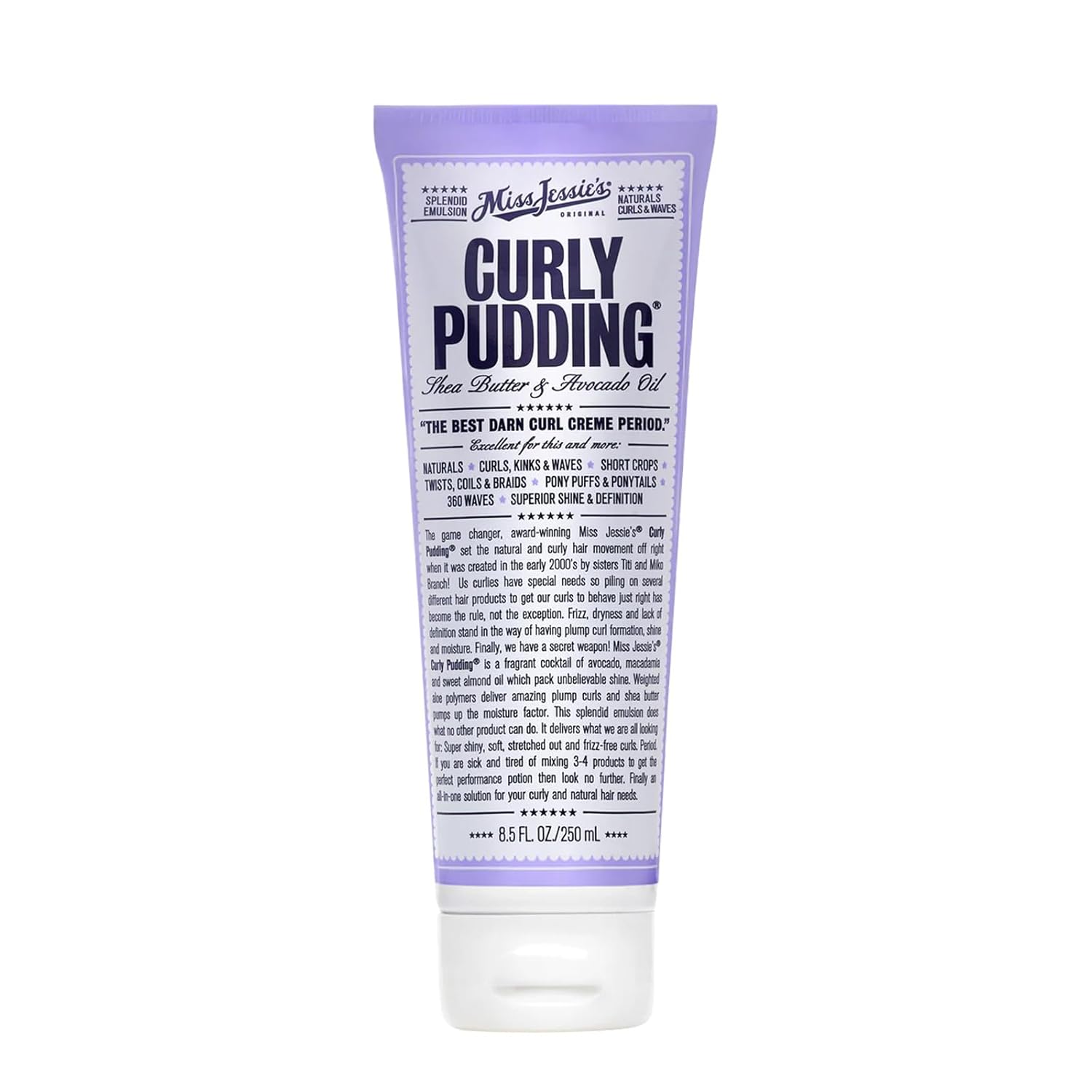 Miss Jessie's Curly Pudding Unisex Cream 8.5 oz (Pack of 2)
