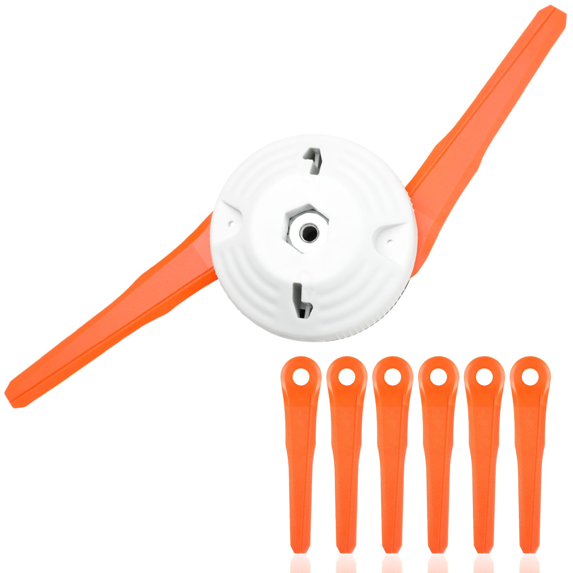 ERGIT Plastic Blades Trimmer Head Replacement for Stihl PolyCut 6‑2 Weed Eater Head, Fits FS38, FS40, FS40C, FS44, FS45, FS46, FS50, FS50C, FS51, FSA60R, FSA86R
