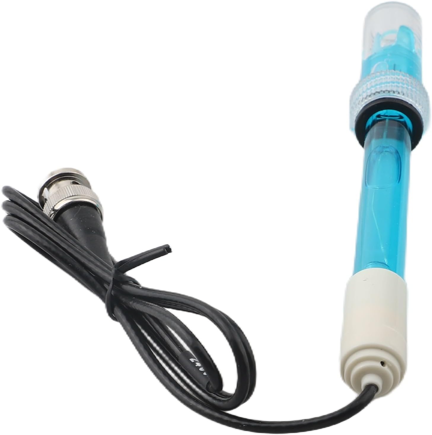 pH Electrode Probe BNC, 0-14 pH Sensor Probe for Hydroponics, Aquariums, RO Systems & Swimming Pools, 115 cm Cable