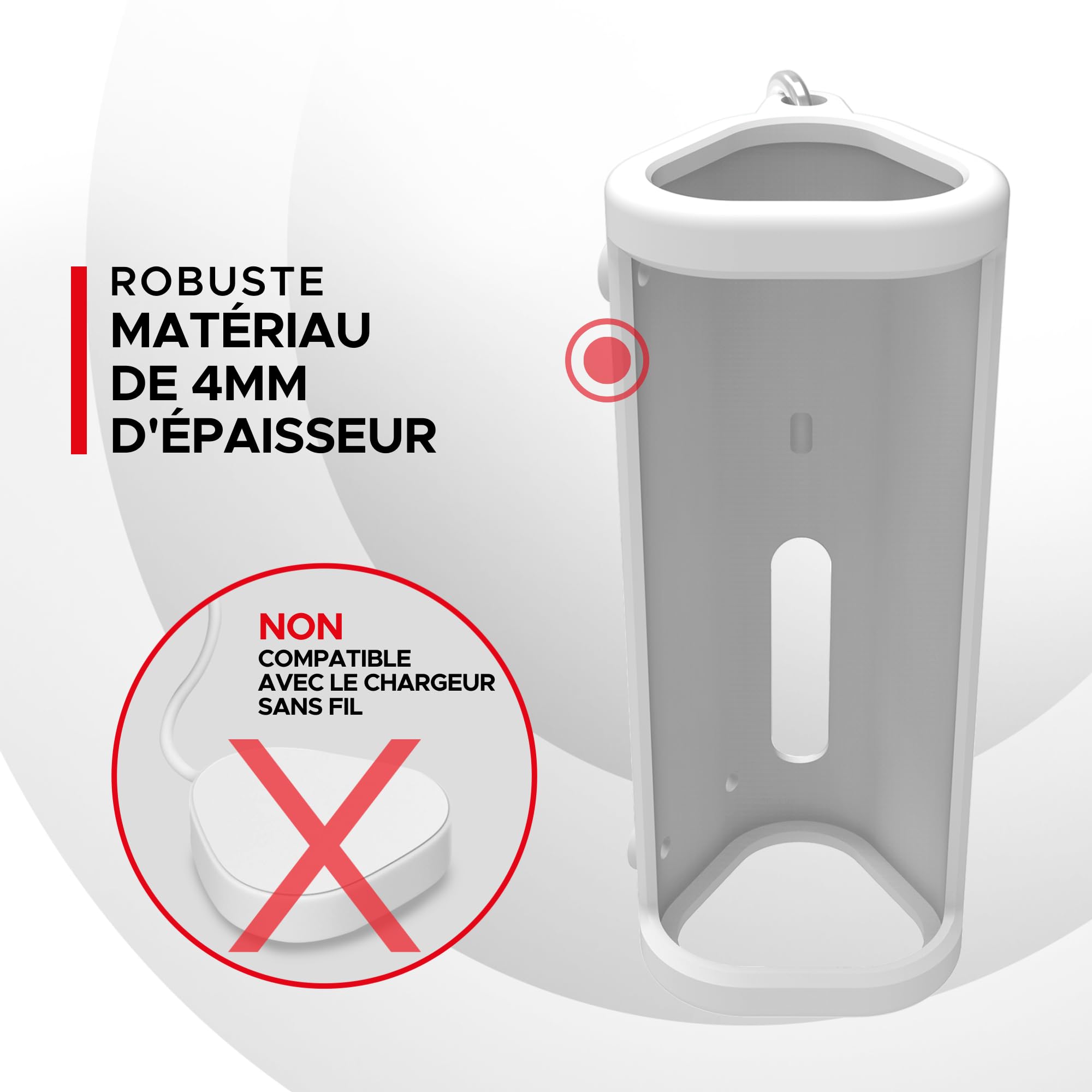 Étui Protecteur en Silicone Résistant pour Sonos Roam 2 | Nouvelle Couleur Blanche | avec Bouton Bluetooth pour Roam2 | Protégez Votre Haut-Parleur Bluetooth sans Fil avec Cette Housse