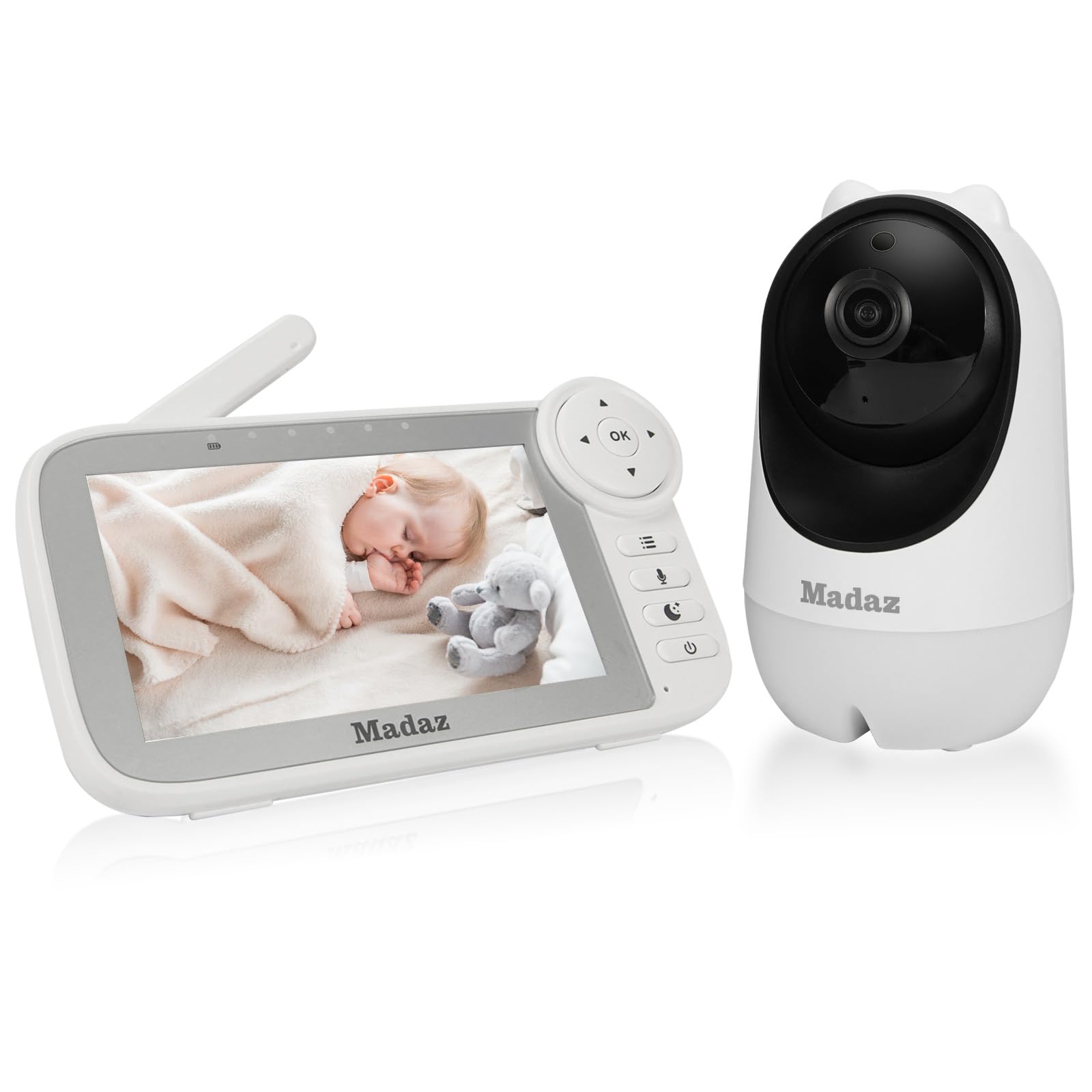 Madaz Video Baby Monitor with Color Night Vision - 5