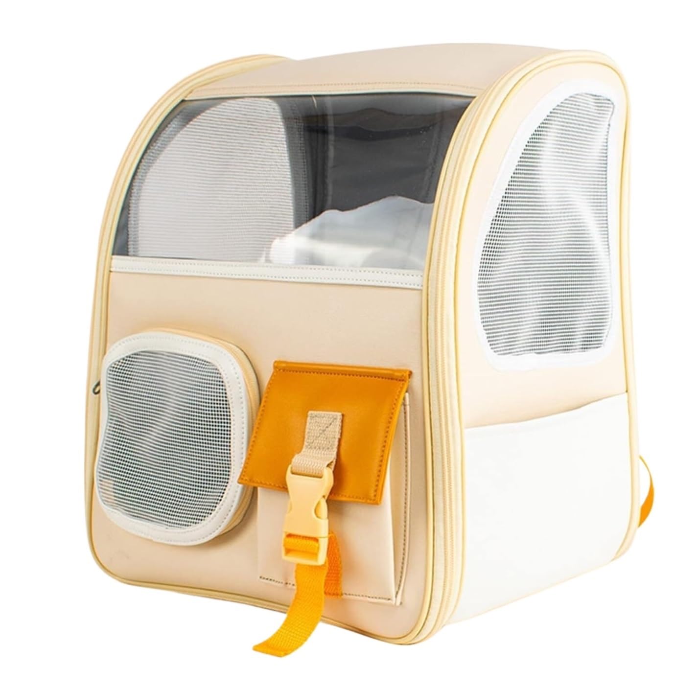 Bolsa de Viaje para Mascotas, Mochila Portamascotas con Ventana Transparente, Bolsa De Viaje para Gatos, Bolsa Portamascotas Multifunción Viajes al Aire Libre