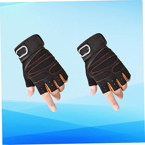 Miniatura 7 de Yardwe 2 Pairs Gym Gloves Mittens for Men Guantes De Gym para Hombres Men Workout Gloves Biker Gloves for Men Sport Gloves Mens Gloves Sports Gloves