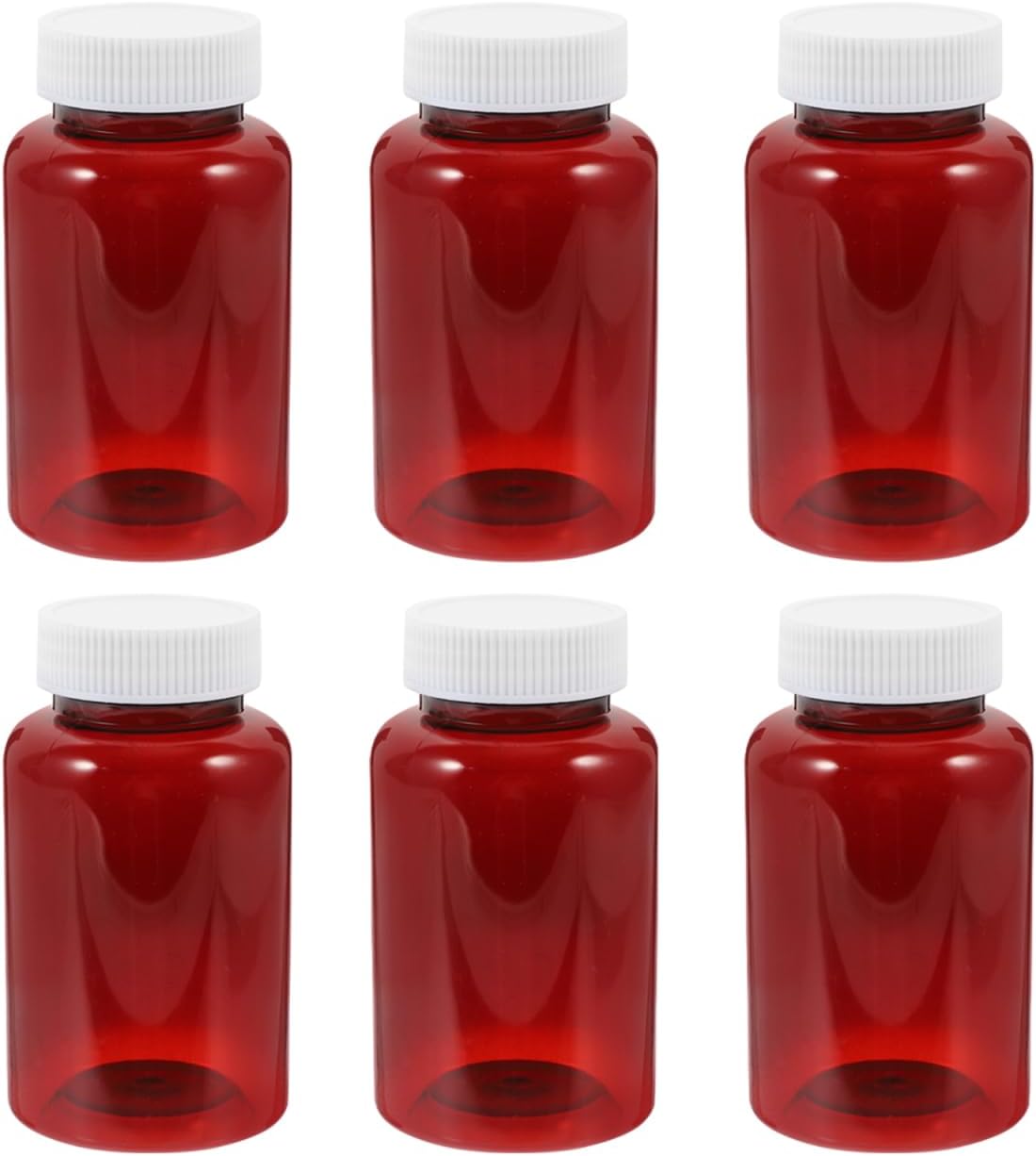 ULTECHNOVO Large Medicine Pill Bottles,Clear Pill Bottle Plastic Medicine Bottle Empty Reagent Bottle Chemical Containers with Caps for Liquid Solid Medicine 200ML