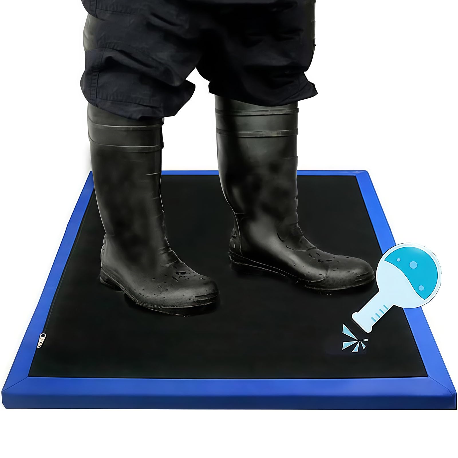 Alfombrillas desinfectantes para piso, desinfectante de zapatos para hospital, laboratorio, uso interior y exterior