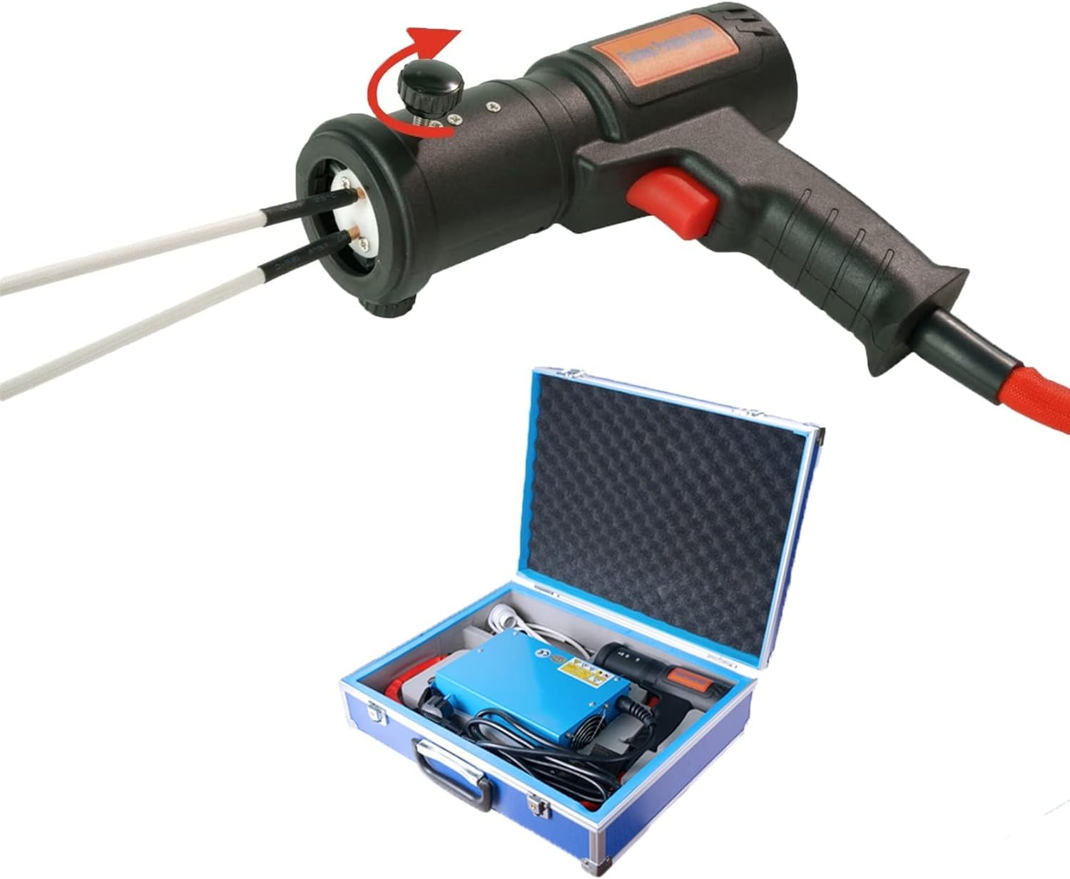 Kit de calentador de inducción magnético, dispositivo de calefacción de mano, 1500 W para extracción de tornillos y pernos oxidados, sin llama, 110 V