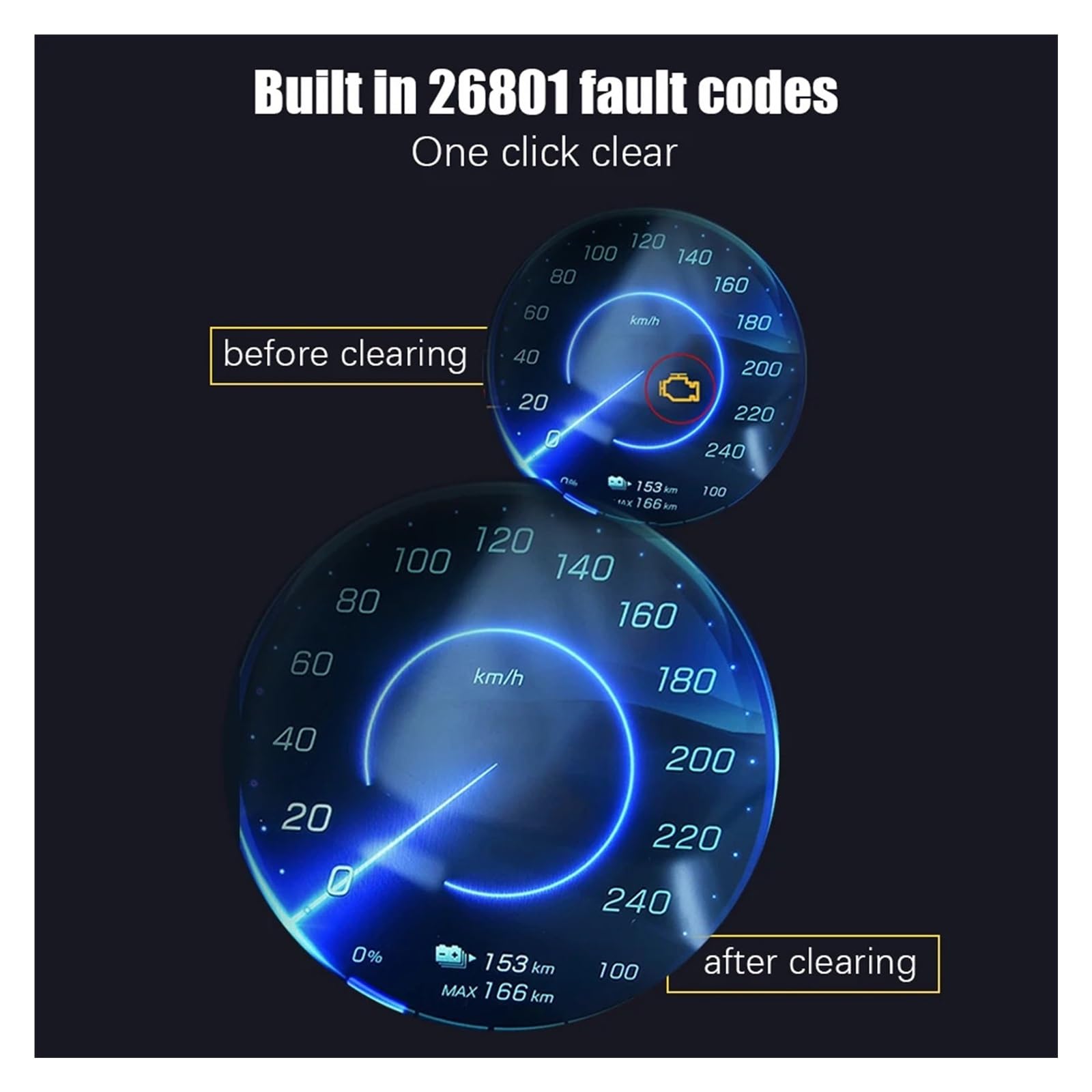 Lector de códigos de coche Lector de códigos ODB2 Herramienta de diagnóstico de automóviles Escáner OBD 2 Escáner OBD2 Borrar códigos de error YM509 Multi idiomas Compatible con varios idiomas