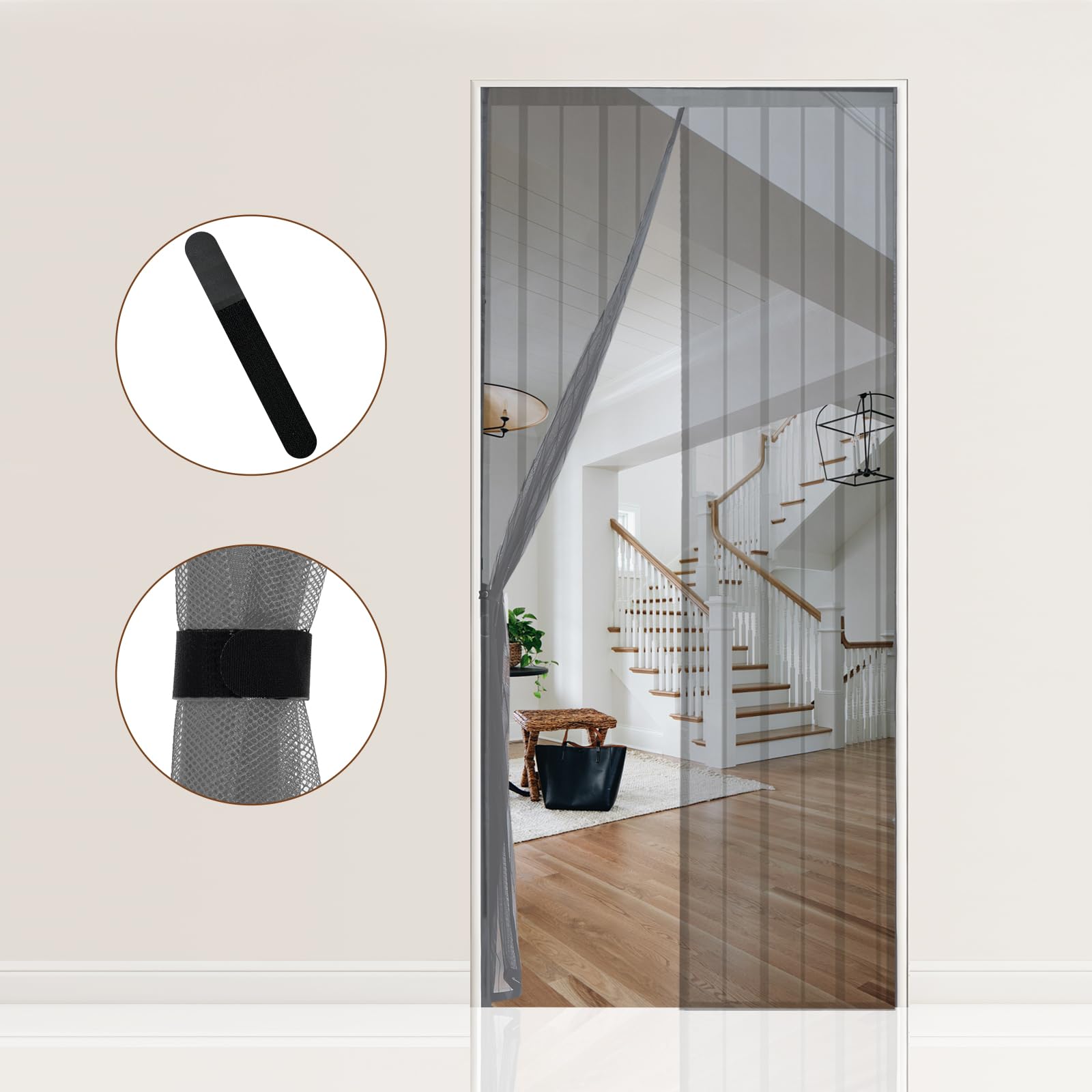 Sekey Magnetic Fly Screen Balcony Door, No Drilling, Door Curtain, Fly Protection, Sliding Door - Image 2