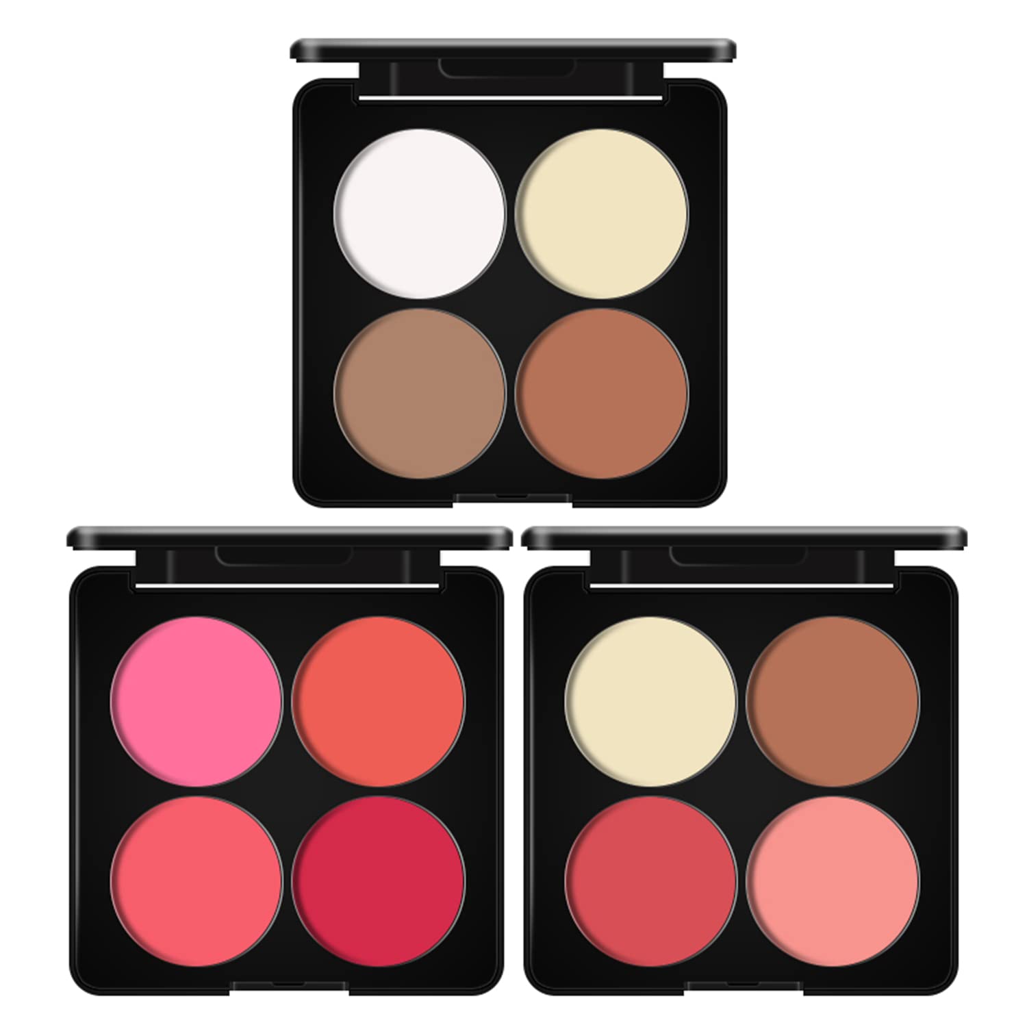 Buy Blusher Palette, Powder Blush for POSICHE 4 Color Natural Make Up