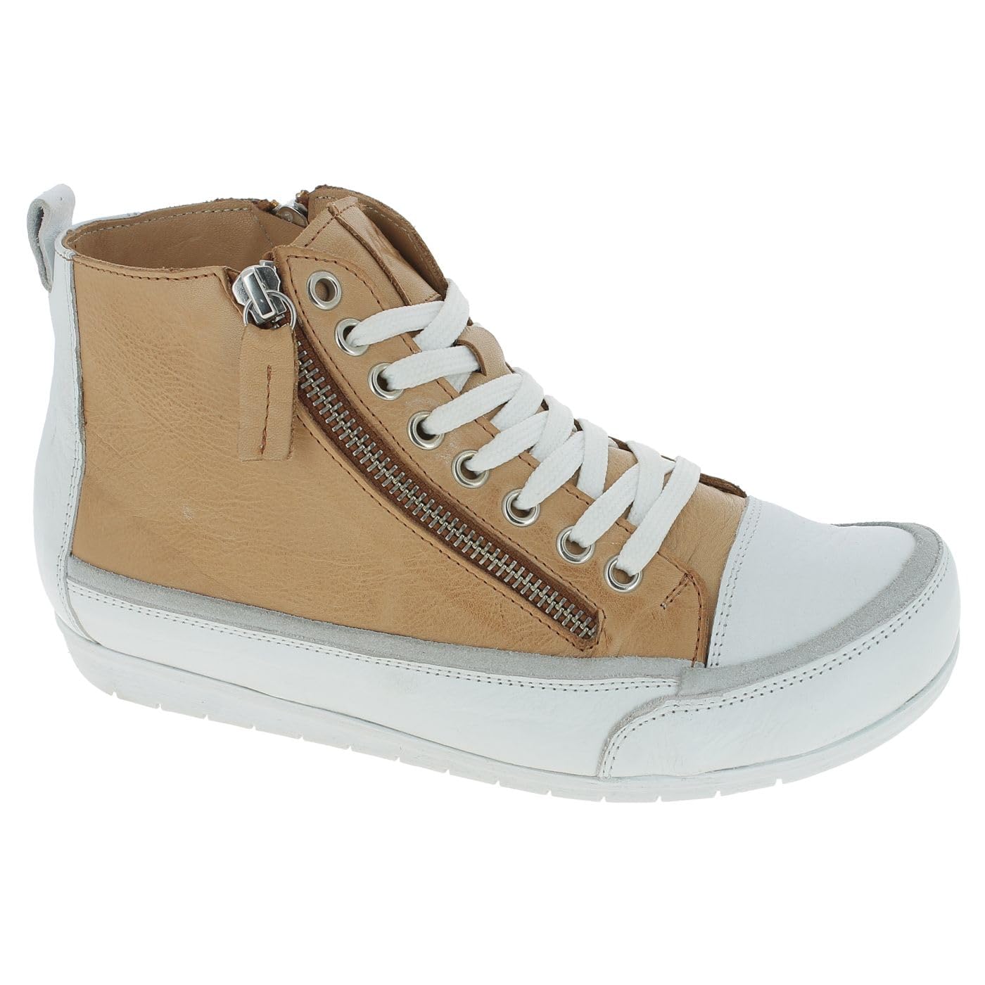 Andrea Conti Women's Trainers, Camel White, 5 UK