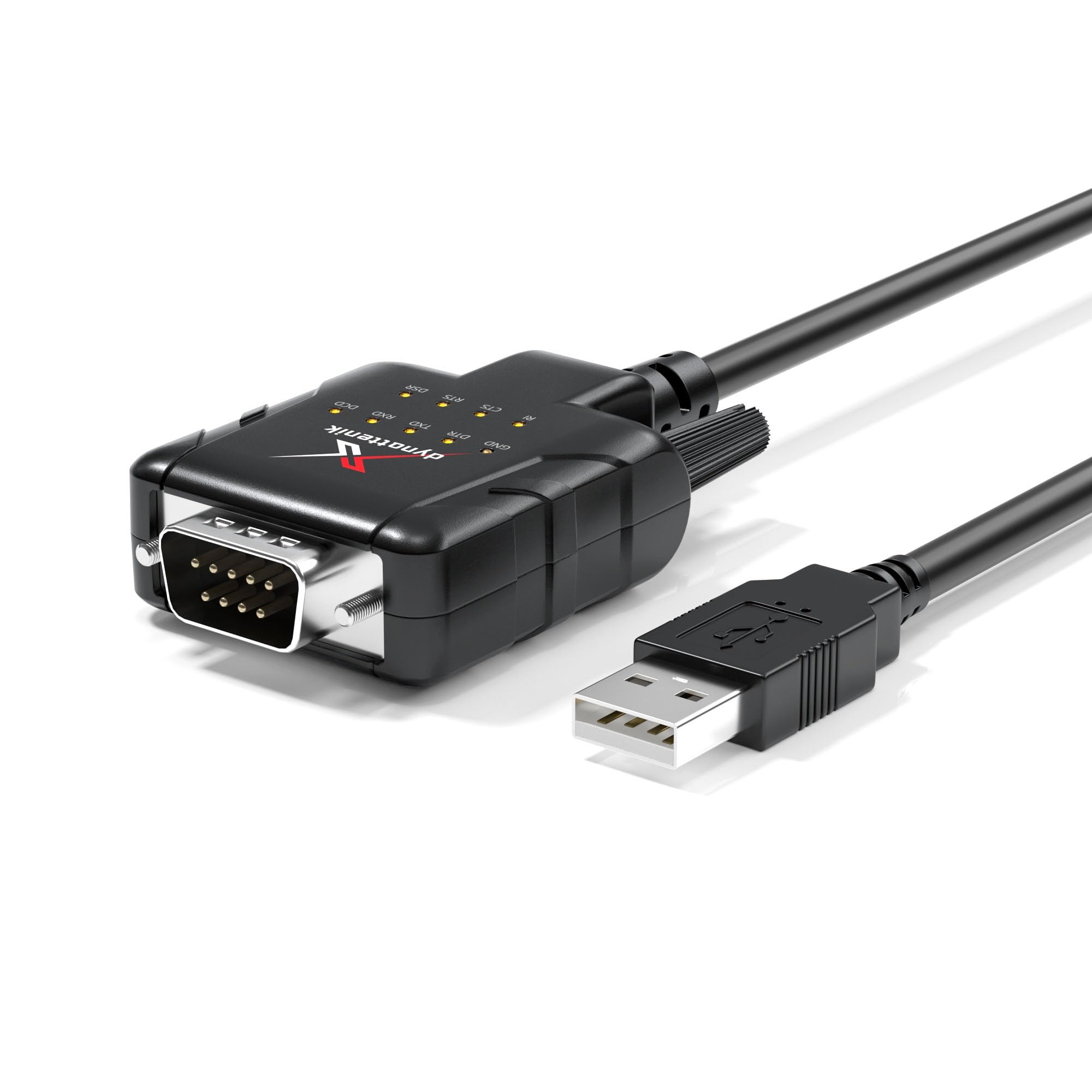 FTDI USB Seriell-Adapter mit ESD-Schutz & 9 Signal-LEDs – Industrieller RS232 Konverter für PC, Mac & Linux – Maschinensteuerung, Automatisierung & Entwicklung 【DeStatiX-A9, 6er-Pack】