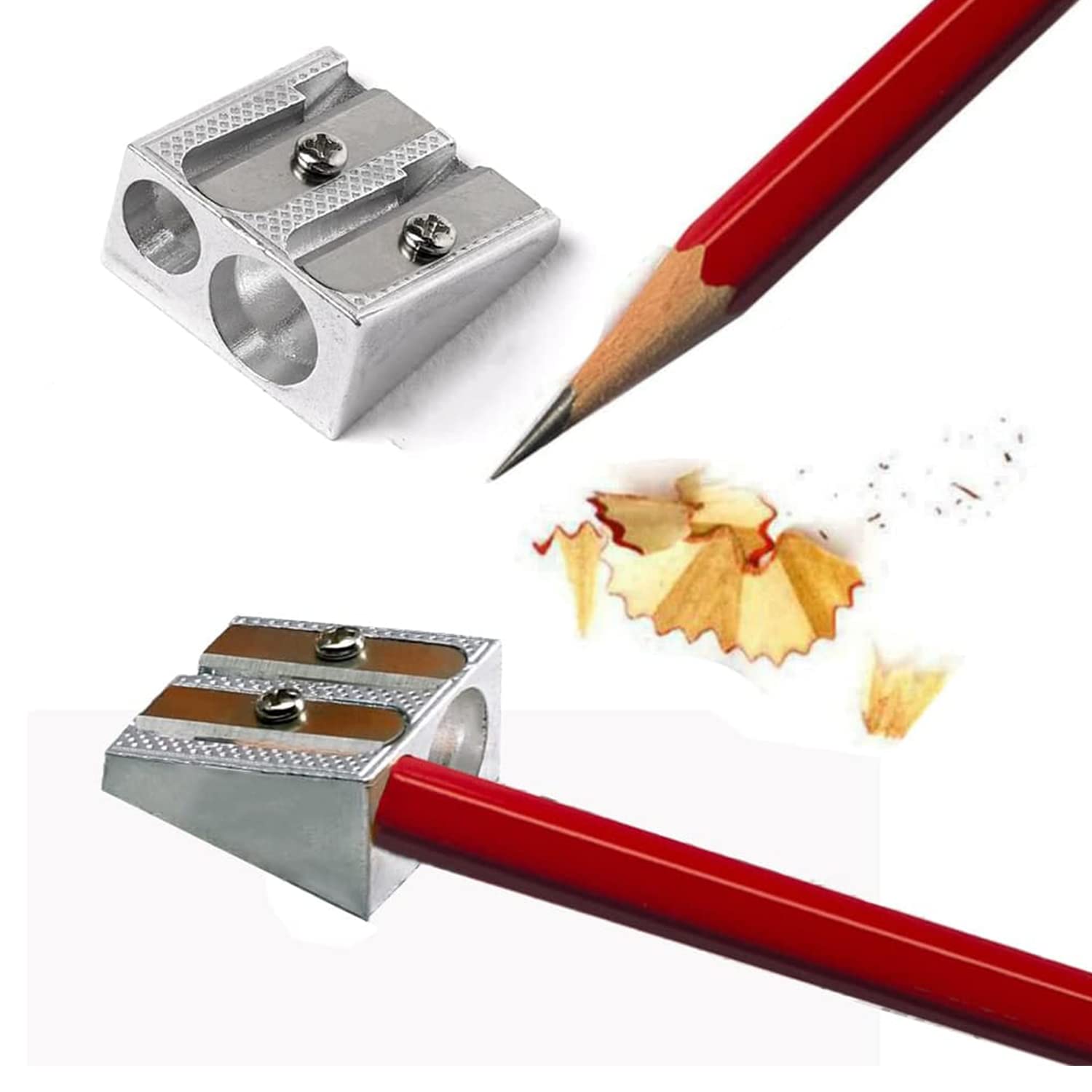 TAYCZGQL Lot De 2 Grands Taille-crayons Spécialement Conçus